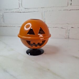 VTG 90s Jack-o'-lan·tern Candle Holder - Halloween
